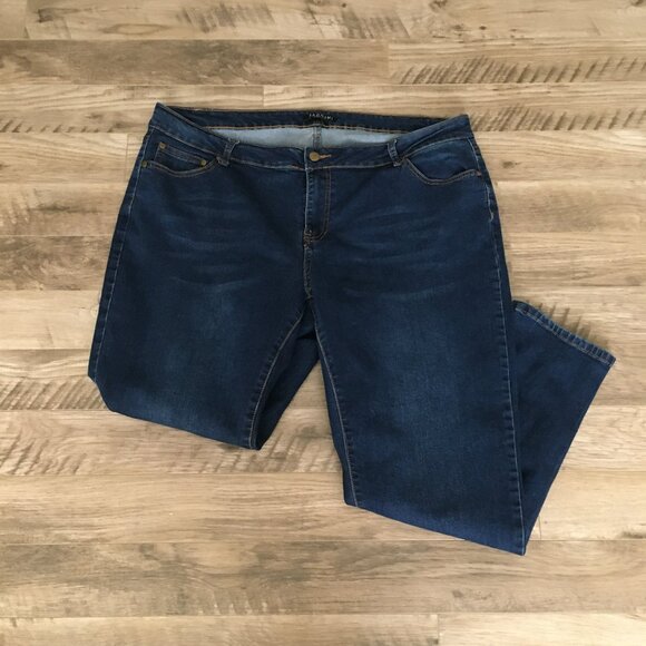 Baccini Dark Blue Women's Denim Jeans 20W - Picture 1 of 10